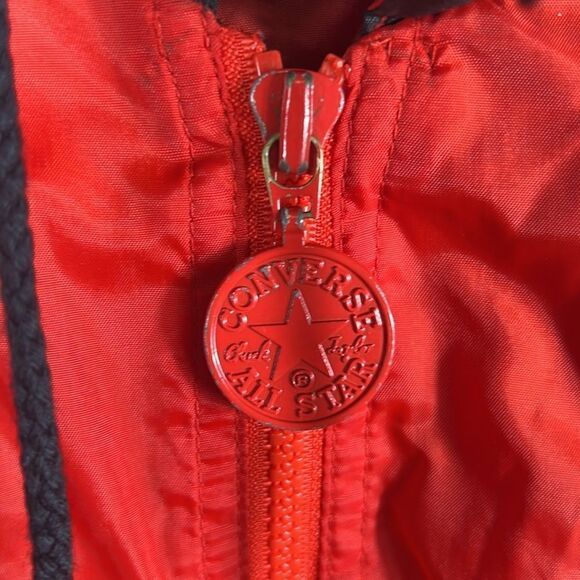 🔥 True Vintage CONVERSE ALL-STAR Chuck Taylor Jacket Nylon Mesh Lined Full Zip - Picture 4 of 10